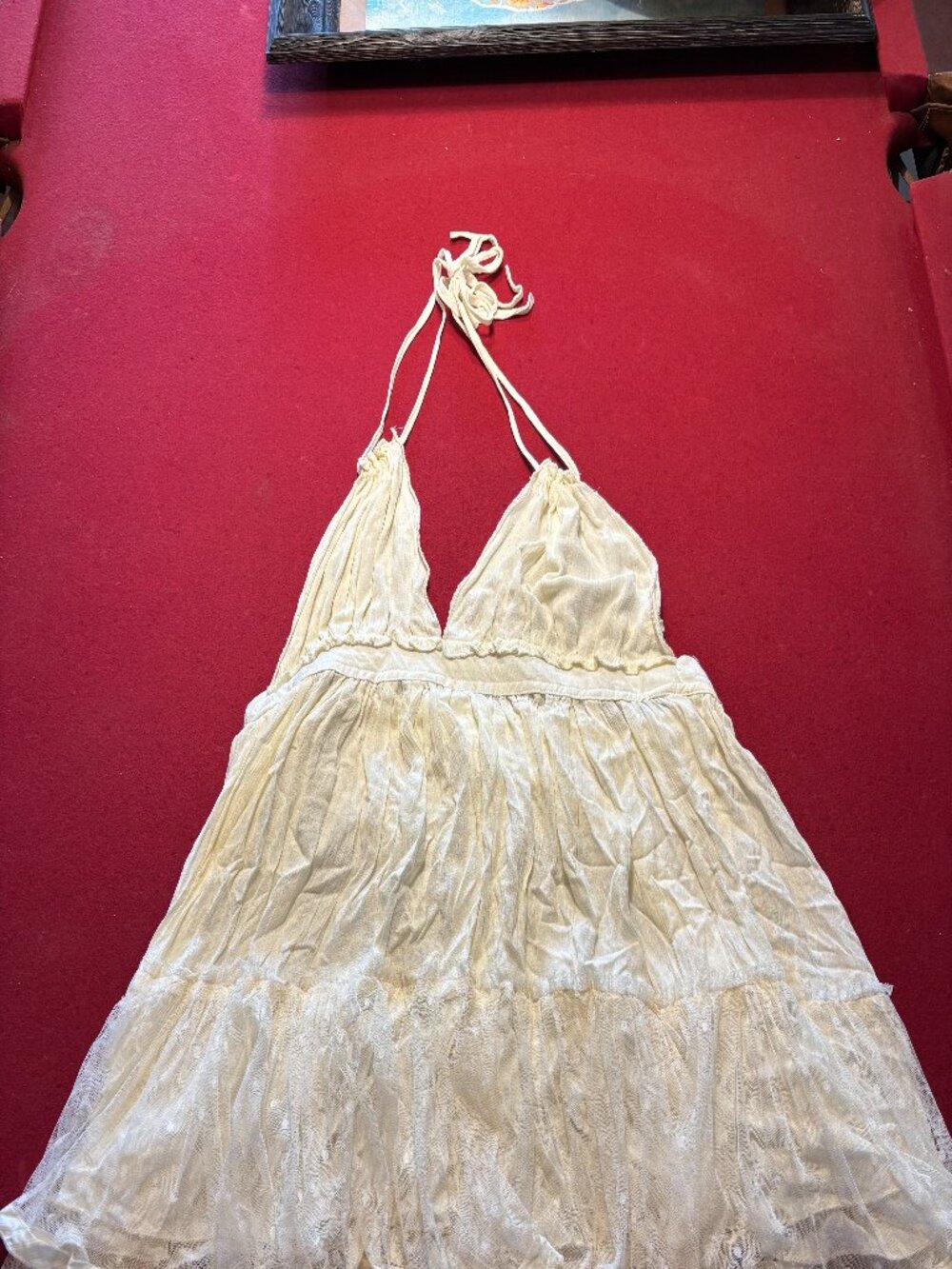 Cream Flowy Summer Top